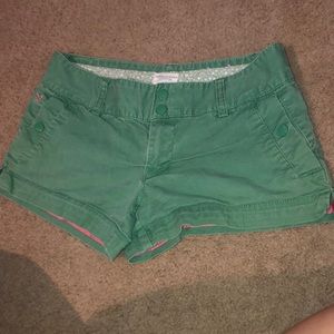 American Eagle Stretch Green Shorts